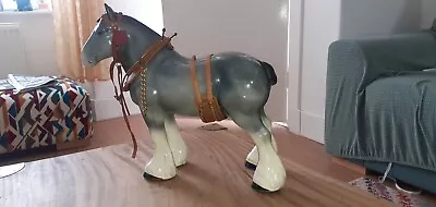 Buy Large Vintage Melba Ware Grey Shire Horse • 3.99£