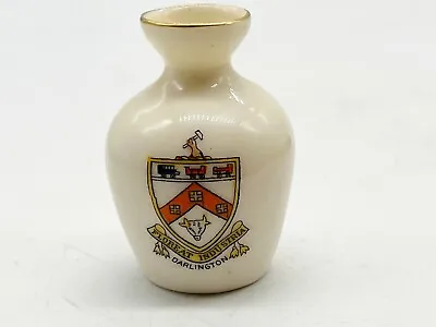 Buy Vintage Darlington Crested Ware Shancock Sons Corona Vase Miniature Souvenir • 8.99£