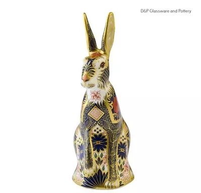 Buy Royal Crown Derby OLD IMARI SOLID GOLD BAND HARE   Paperweight RRP £360 • 280£