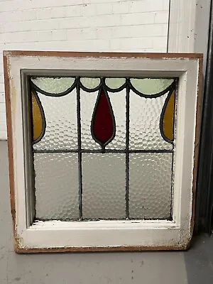 Buy Reclaimed Leaded Light Stained Glass Window Panel 430 X 455mm • 99.99£
