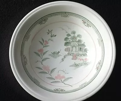 Buy Biltons Pagoda Green Pink Oriental  6½ Inch Bowls X2 (3 Avail) C1980+ • 11.99£