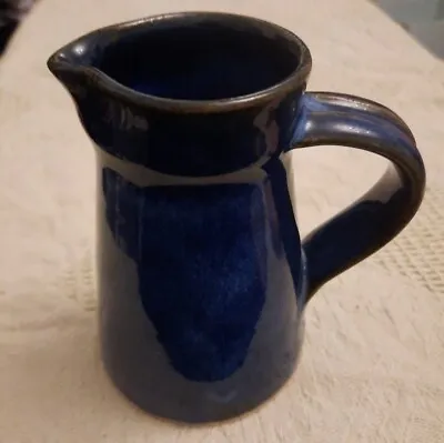 Buy Beautiful Blue Art Pottery Jug. Does Have Makers Stamp. 11cm Tall. • 6£