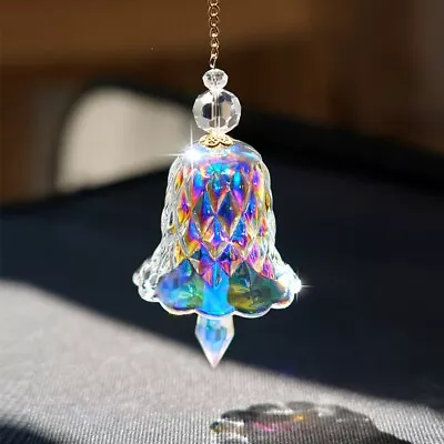 Buy Rainbow Crystal Wind Chime Window Hanging Bell Glass Pendant Sun Catcher Pretty • 12.99£