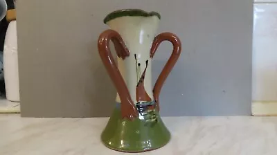 Buy Torquay Pottery Motto Ware Three Handled Vase.(A Wise Head Maks A Close Mouth). • 5£