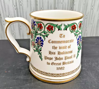 Buy SPODE Bone China Tankard Mug To Commemorate The Visit Of Pope John Paul II  1982 • 12£