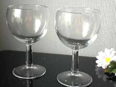 Buy French Medium Wine Glasses Clear Goblets Set Of 2 Drinks Sherry Glassware 160ml • 1.99£