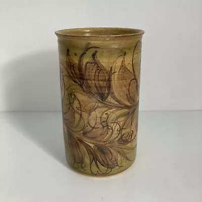 Buy Alvingham Studio Pottery Vase Floral Painted Mid Century Vintage 1953 • 19.99£