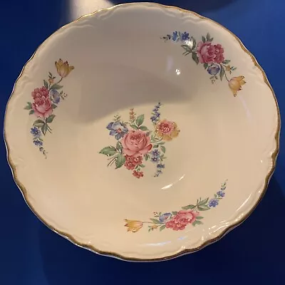 Buy Vintage 1940's Scio Pottery Hazel Round Serving Bowl Floral 8 1/2” • 14.48£