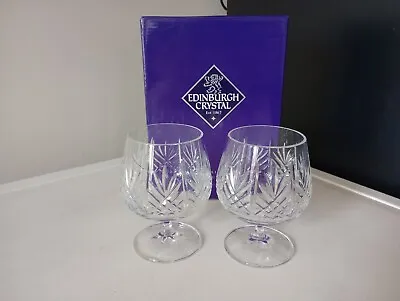 Buy A Pair Of Edinburgh International Crystal Brandy Glasses • 15£