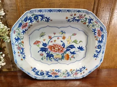Buy ANTIQUE Spode  STONE CHINA Deep FLORAL PLATTER/DISH - Pattern 2886 - 1815-1830 • 49.95£