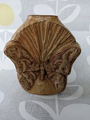 Buy Bernard Rooke Butterfly Vase Studio Pottery Signed • 30£