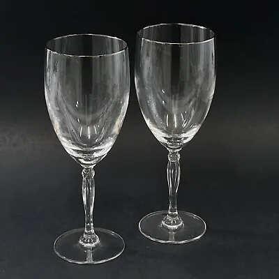 Buy Set Of 2 Noritake ALLAIRE PLATINUM Crystal Iced Tea Glasses 8.5  Germany • 28.88£