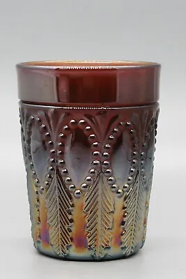 Buy Antique Millersburg Perfection Amethyst Purple Carnival Glass Tumbler (Rare) • 263.74£