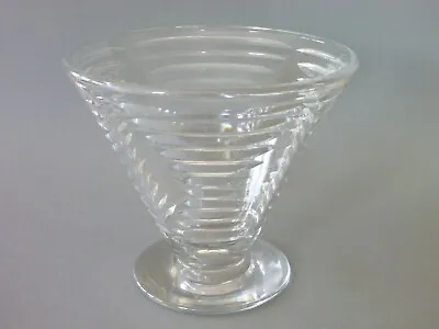 Buy Modernist Thomas Webb Crystal Vase - Frank Bridgens For Rembrandt Guild - 1930's • 215£