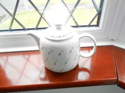 Buy Sadler Teapot 7 Inches High 17 Inches Round  Tulips Pattern  Vgc  • 12.50£