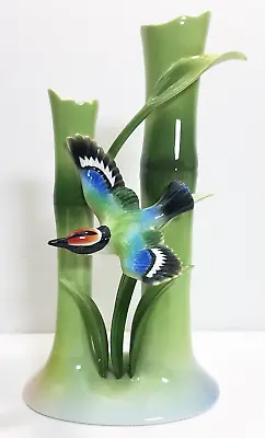 Buy Franz Collection Bamboo Song Bird Bud Vase Fz00568 Rare Perfect Condition • 149.60£