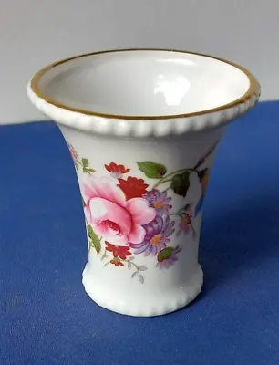 Buy Vintage (1974) Royal Crown Derby Posies Bone China Trinket Pot / Vase • 5.40£