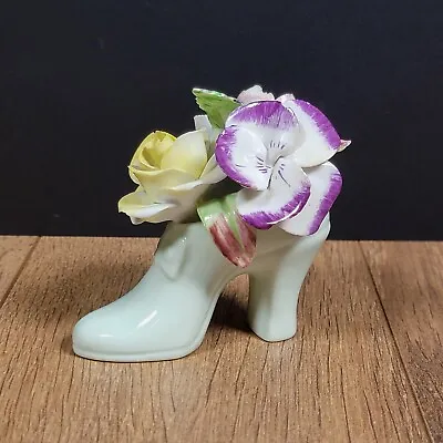 Buy Radnor Bone China Staffordshire England Porcelain Flowers In A Shoe • 22.99£