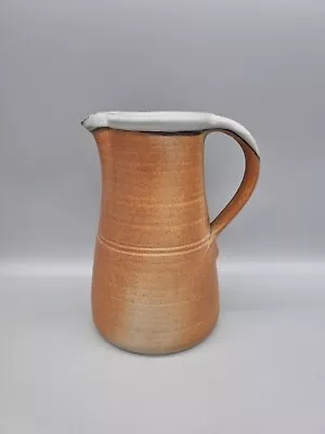 Buy A Muchelney Standard Ware Studio Pottery Wood Fired Stoneware Jug, H-21cm. Leach • 65£