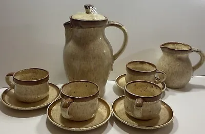 Buy Prinknash Hand Made Pottery Tea/Coffee Set Of 10 Pieces. VGC • 25£