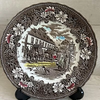Buy Royal Tudor Ware Staffordshire- Plate Coaching Taverns 1828 Pattern W.N Mellor • 8.99£