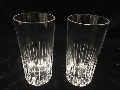 Buy (2)  Baccarat Crystal 5.5 Inch 'Rotary' HIGHBALL - One Base Nick - Multiples! • 123.92£