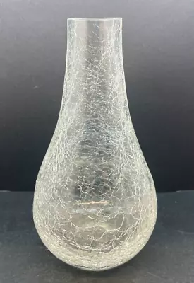 Buy Vintage Clear Crackle Glass 8  Bud Vase • 4.74£