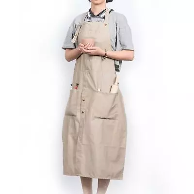 Buy Pottery Apron With Tool Pockets Durable Canvas Water Resistant For Women Men • 16.86£