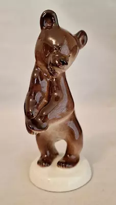 Buy Genuine Vintage Porcelain 'Standing Brown Bear', Figurine By Lomonosov  Russia • 17.99£