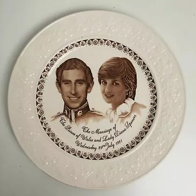 Buy Vintage English Ironstone Tableware Charles & Diana Wedding Commemorative Plate • 12.59£