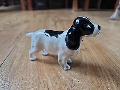 Buy Vintage Beswick England Glazed Porcelain English Springer Spaniel Dog Figurine • 7£