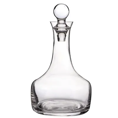 Buy Whisky Wine Brandy Bourbon Liqueur Alcohol Decanter Glass Round Bottle With Lid • 14.99£