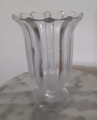 Buy Victorian English Brideshead Clear Colorless Footed Celery Vase Rare • 50.43£