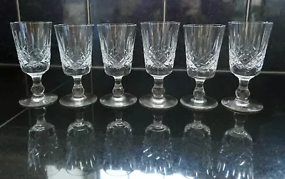 Buy 6 CRYSTAL CUT GLASS  GLASSES -  SHERRY  Edinburgh Crystal • 15£