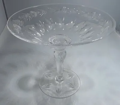 Buy Antique Art Deco Stuart Lead Crystal Glass Bon Bon Comport Dish Tazza English • 28£