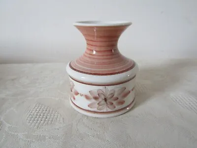 Buy Vintage Jersey Pottery Posy Brown Floral Vase 8cm Tall • 4.99£