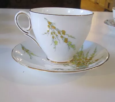 Buy Vintage Cup Broom Royal Stafford Bone China Made In England Tea Cup And Saucer • 15.40£