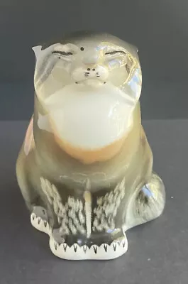 Buy Vintage Imperial Lomonosov Pallas Wildcat Cat - Porcelain USSR Soviet Signed • 108.93£