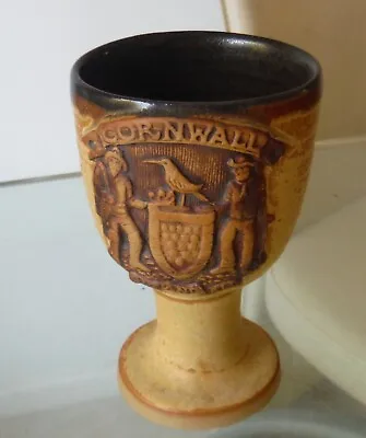 Buy Cornish Stoneware Goblet-relief Decoration-one And All • 12£