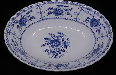 Buy Vintage Johnson Brothers Blue Indies Pattern Oval Serving Bowl, 9 In., England • 16.11£