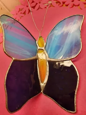 Buy Handmade Suncatcher Leaded Glass Butterfly • 7.50£