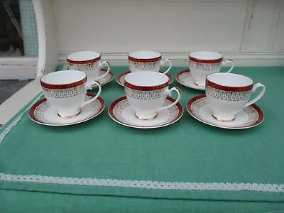 Buy 6 X Royal Grafton Coffee Cups And Saucers - MAJESTIC - VGC/Exc • 12.99£