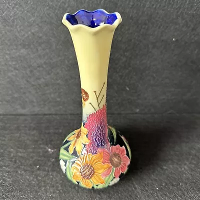 Buy Old Tupton Ware Summer Bouquet Bud Vase 20cm Tall T4108 • 10£