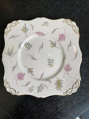 Buy Vintage Tuscan WINDSWEPT Cake Plate. Pink In Colour. • 4.95£