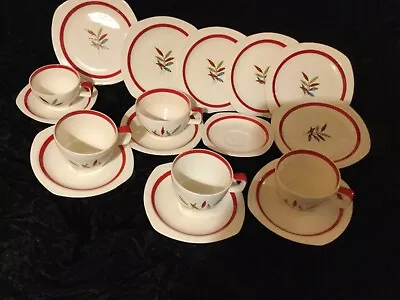 Buy Vintage Retro Midwinter Stylecraft Tea Coffee Set Trios Hawaii Pattern • 35£