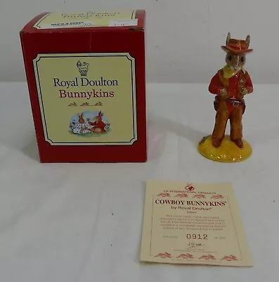 Buy Royal Doulton Cowboy Bunnykins DB201 Figurine Limited Edition - Thames Hospice • 20£