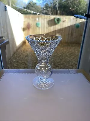 Buy Tyrone Crystal DALRIADA Vase - 5.5 Inch Tall Mint Condition With Original Label. • 14.50£