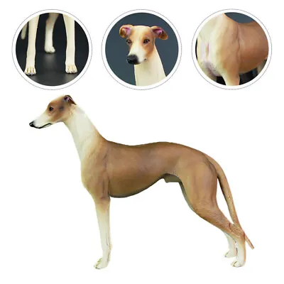 Buy  Dog Ornaments Small Garden Greyhound Sculpture Desktop Solid • 14.56£