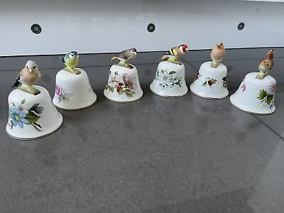 Buy Vintage Crown Staffordshire Fine Bone China 6 Handcrafted Quality Birds Stunning • 49.99£