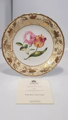 Buy Coalport Fine Bone China Plate - Pink Rose & Tulip Collector Plate VGC • 19£